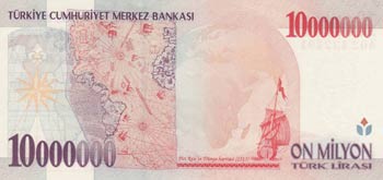 Turkey, 10.000.000 Lira, 1999, UNC, p214