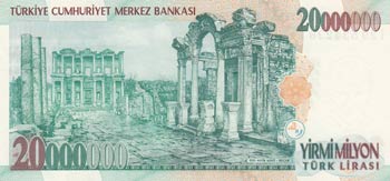 Turkey, 20.000.000 Lira, 2001, AUNC, p215