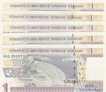 Turkey, 1 New Turkish Lira, 2005, UNC, p216, ... 