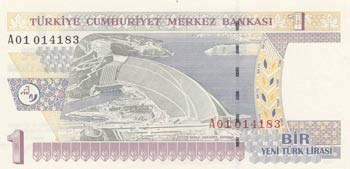 Turkey, 1 New Turkish Lira, 2005, UNC, p216, ... 