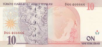 Turkey, 10 New Turkish Lira, 2005, UNC, ... 