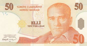 Turkey, 50 New Turkish ... 