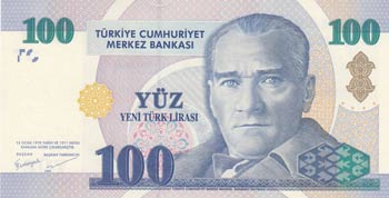 Turkey, 100 New Lira, ... 