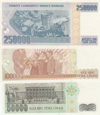 Turkey, 50.000 Lİra,1995-1998, UNC, 7. ... 