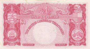 British Caribbean, 1 Dollar, 1958, AUNC-UNC, ... 