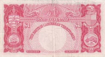 British Caribbean, 1 Dollar, 1962, XF, p7c