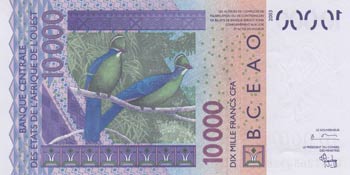 West African States, 10.000 Francs, 2003, ... 