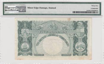 British Caribbean, 5 Dollars, 1963, VF, p9c