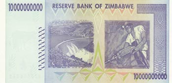 Zimbabwe, 10.000.000.000 Dollars, 2008, UNC, ... 