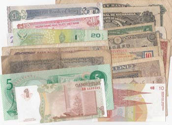 Total 20 banknotes, POOR / UNC,