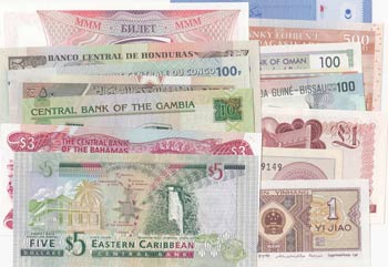 Mix Lot, 15 UNC banknotes