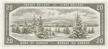 Canada, 20 Dollars, 1954, UNC (-), p33a, ... 