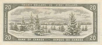 Canada, 20 Dollars, 1954, XF, p41b