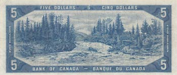 Canada, 5 Dollars, 1954, VF, p68a, DEVİLS ... 