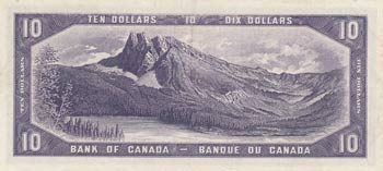 Canada, 10 Dollars, 1954, AUNC, p69a, ... 