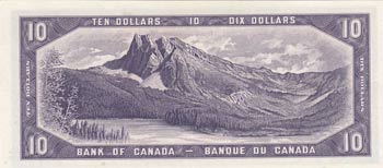 Canada, 10 Dollars, 1954, UNC, p69b, DEVILS ... 