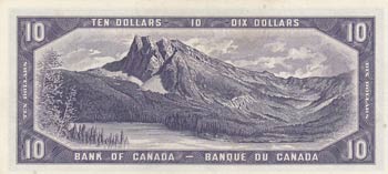 Canada, 10 Dollars, 1954, AUNC-UNC, p69b, ... 