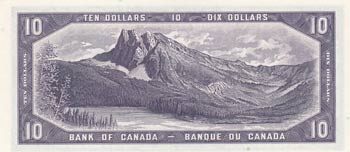 Canada, 10 Dollars, 1954, AUNC, p69b, ... 