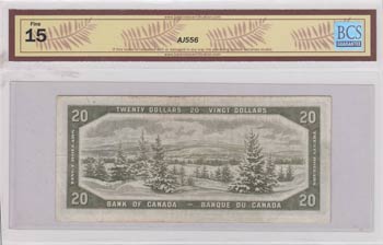 Canada, 20 Dollars, 1954, FINE, p70b, ... 
