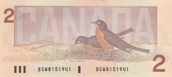 Kanada, 2 Dollars, 1986, UNC, p94b