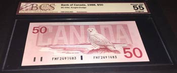 Canada, 50 Dollars, 1988, AUNC, p98d