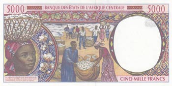 Central African States, 5.000 Francs, 1998, ... 