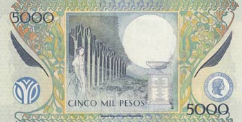 Colombia, 5000 Pesos, 2004, UNC, p452e