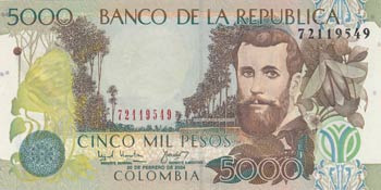 Colombia, 5000 Pesos, ... 