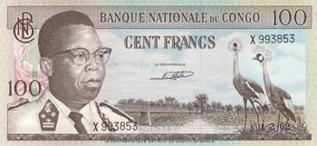 Congo, 100 Francs, 1962, ... 