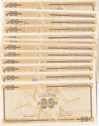 Cuba, 20 Pesos, 1985, VF / UNC (-) (Total 38 ... 