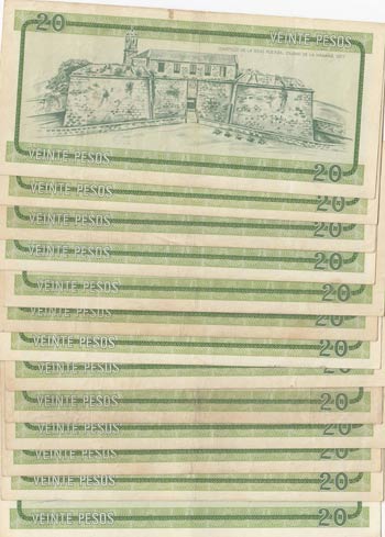 Cuba, 20 Pesos, 1985, VF / AUNC (Total 37 ... 