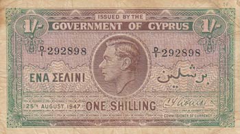 Cyprus, 1 Shilling, ... 