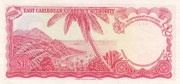 East Caribbean, 1 Dollar, 1974, UNC, p13g