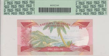 East Caribbean, 1 Dollar, 1988-1989, UNC, ... 