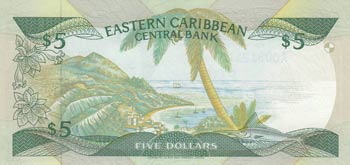 East Caribbean, 10 Dollars, 1988, UNC, p22u