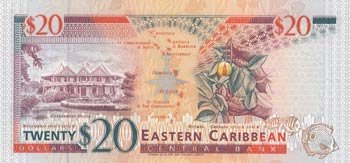 East Caribbean, 20 Dollars, 1994, UNC, p33l