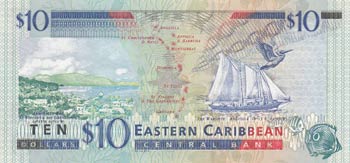 East Caribbean, 10 Dollars, 2003, UNC, p43g