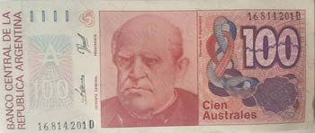 Argentina, 100 Australes Dollars, 1985, UNC, ... 