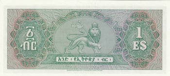 Ethiopia, 1 Ethiopian Dollar, 1961, UNC, p18