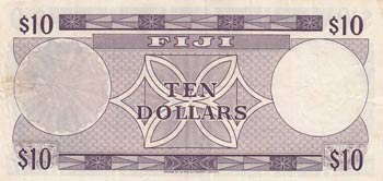 Fiji, 10 Dollars, 1974, VF (++), p74b