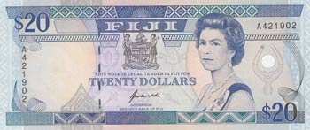 Fiji, 20 Dollars, 1992, ... 