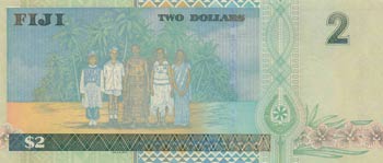Fiji, 2 Dollars, 2002, UNC, p104