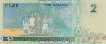 Fiji, 2 Dollars, 2002, UNC, p104