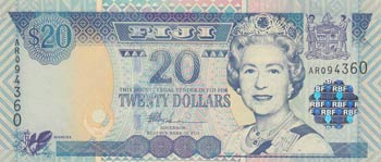 Fiji, 20 Dollaras, 2002, ... 