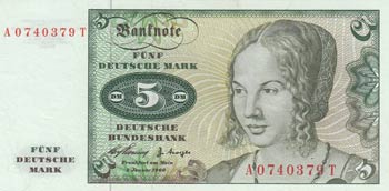 Germany, 5 Mark, 1960, ... 