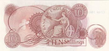 Great Britain, 10 Shillings, 1967, UNC, p373c