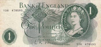 Great Britain, 1 Pound, 1960, XF, p374a, ... 
