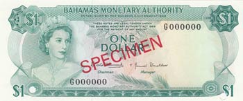 Bahamas, 1 Dollar, 1968, ... 