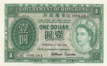 Hong Kong, 1 Dollar, ... 