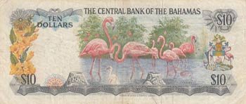 Bahamas, 10 Dollars, 1974, VF, p38a